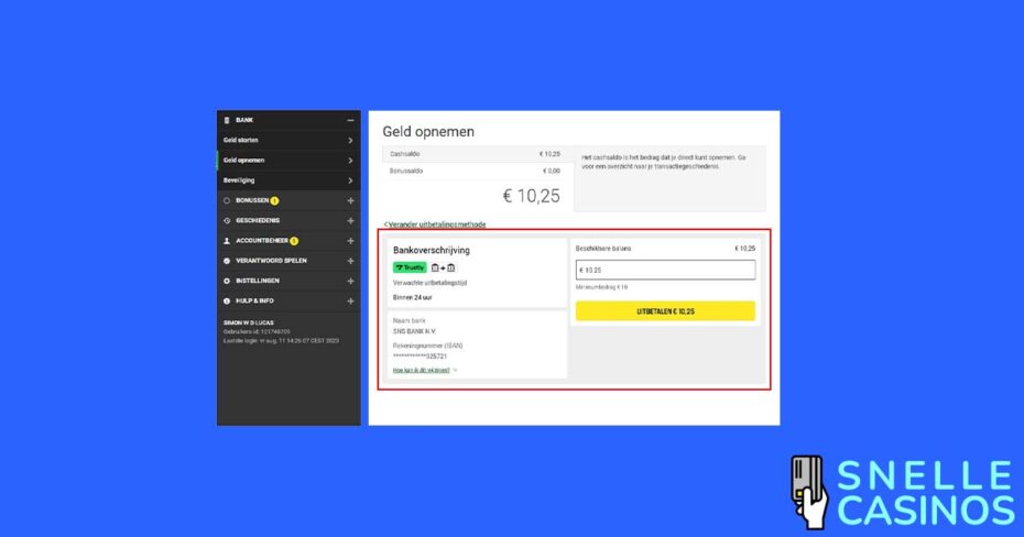 Trustly uitbetalen in stappenplan