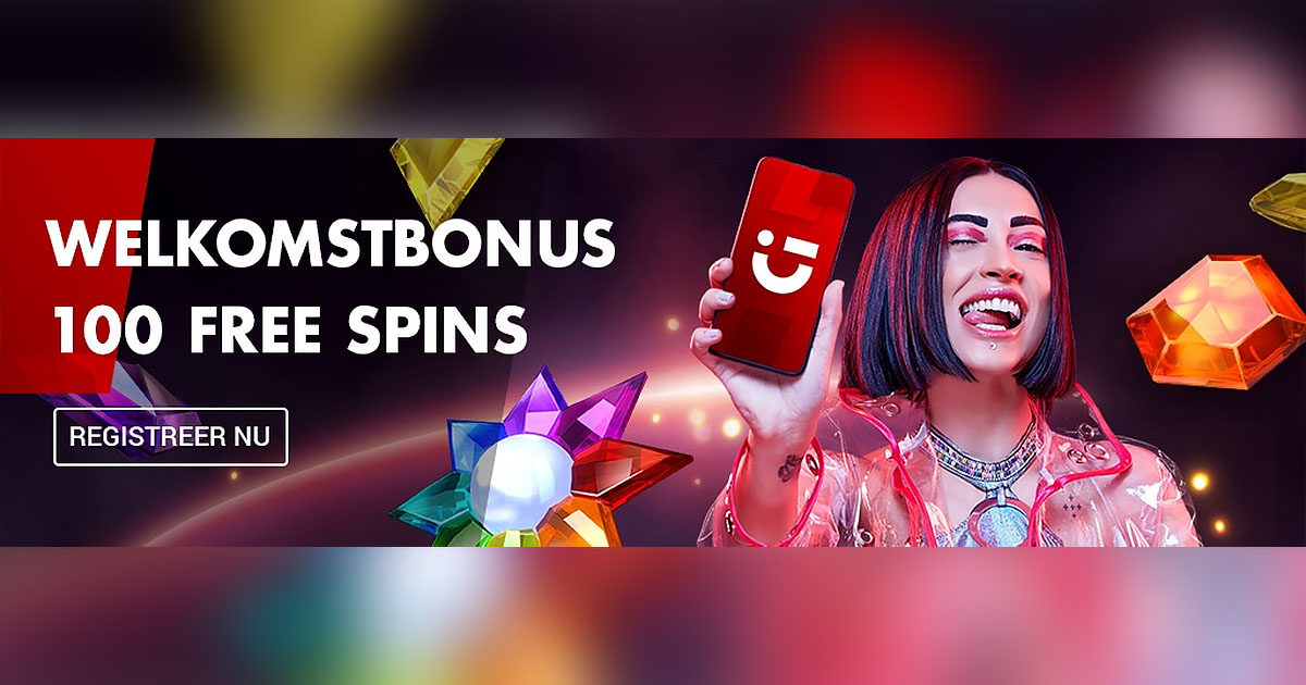 banner voor welkomstbonus van 100 free spins bij circus.nl